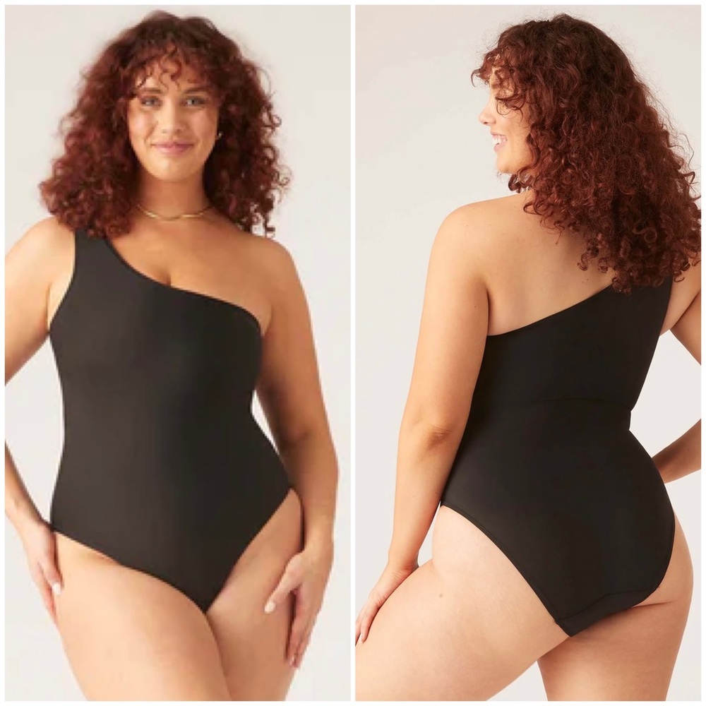 Modibodi One-Shoulder One Piece Swimsuit (Light-Moderate)